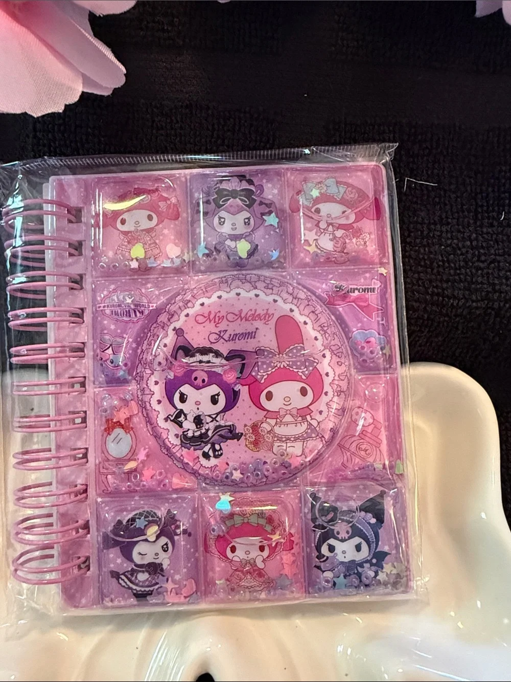 Sanrio My Melody & Kuromi Purple-Pink Spiral Notebook